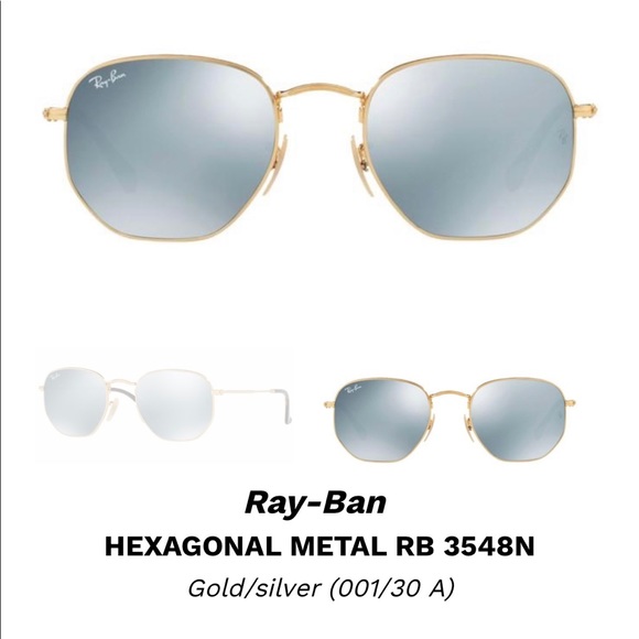 Ray Ban hexagonal metal - Picture 2 of 3